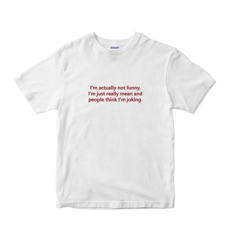 Actually Not Funny Connotation English Short-sleeved T-shirt