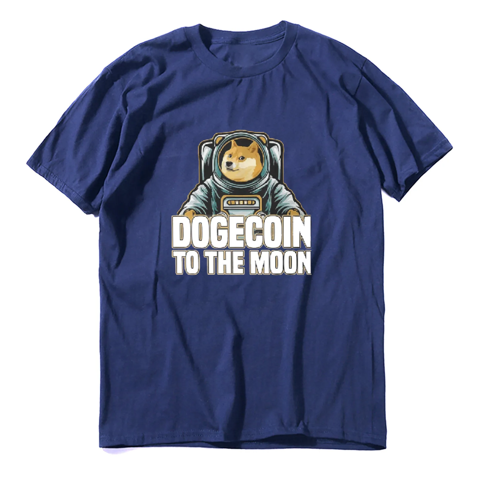 Dogecion Moon Short-sleeved T-shirt With Dogecion Moon Print