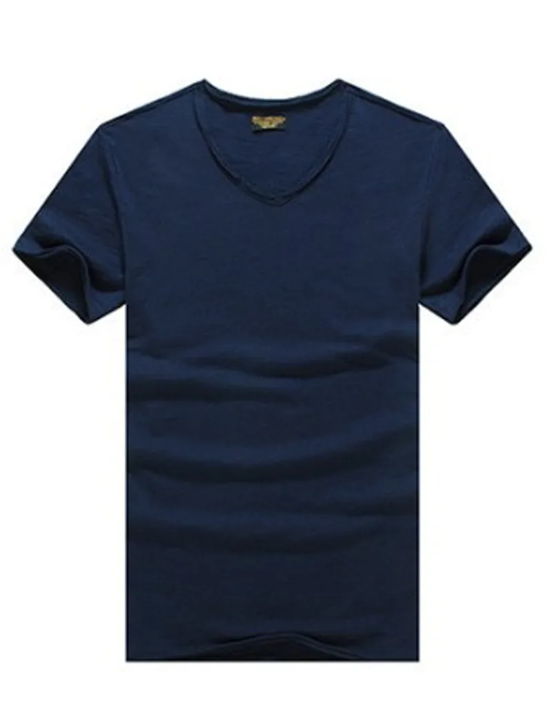 Lightweight Slim Slubby Cotton Thin Round Neck Solid T-shirt