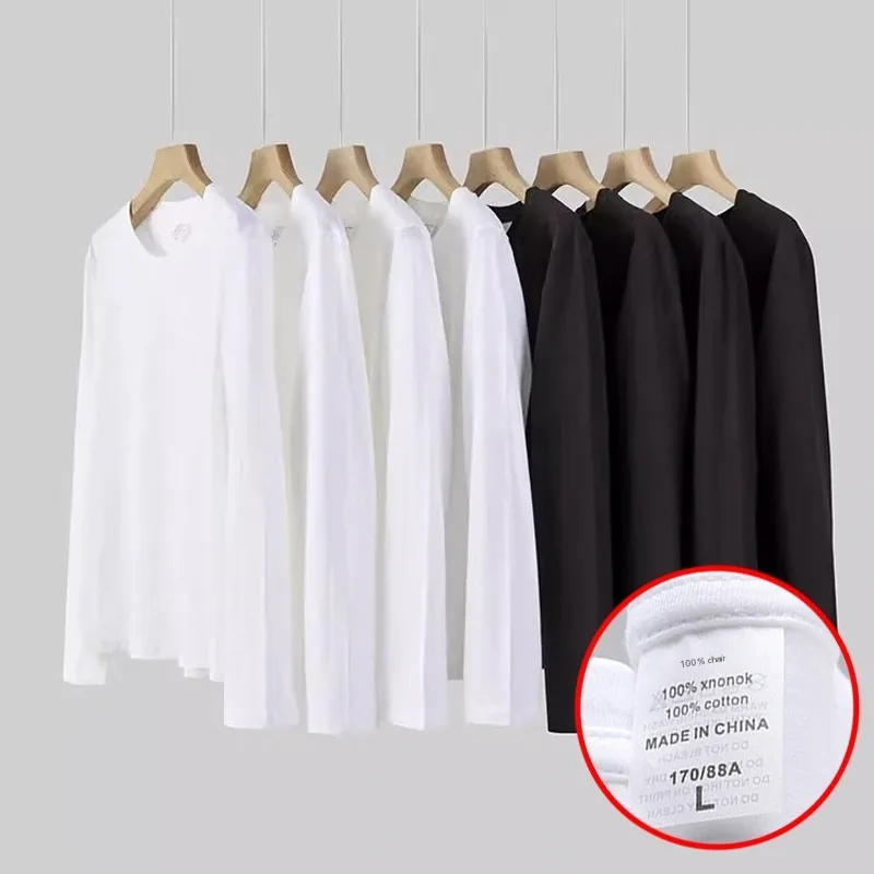 Men's And Women's All-match Cotton Long-sleeved T-shirt