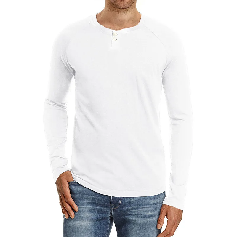 Men's Long-Sleeved Round Neck Bottoming Shirt