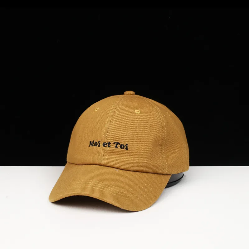 New Korean Style Letter Embroidered Springsummer Outdoor Baseball Hat