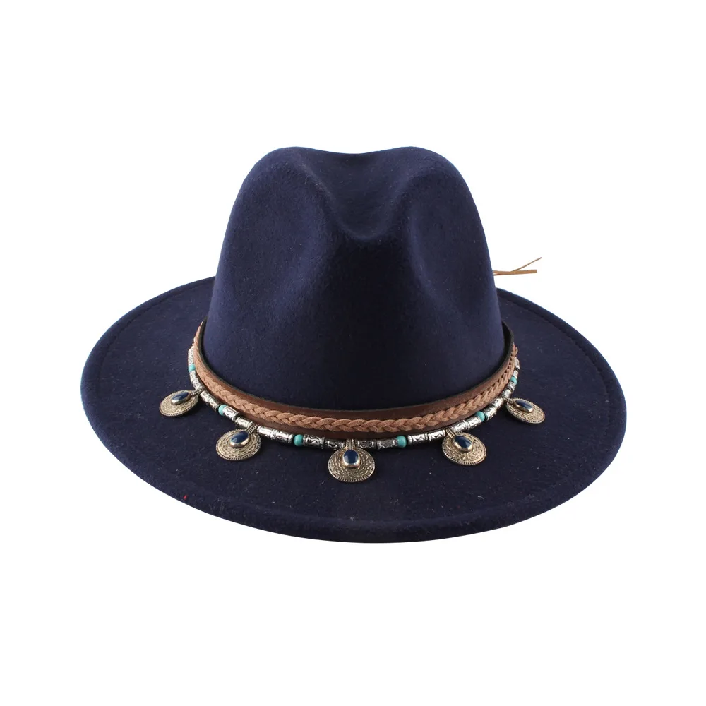 Jazz Top Hat Autumn And Winter England Retro Felt Hat