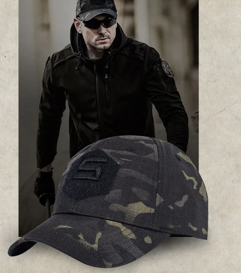 Dark Camouflage Tactical Special Forces Cap