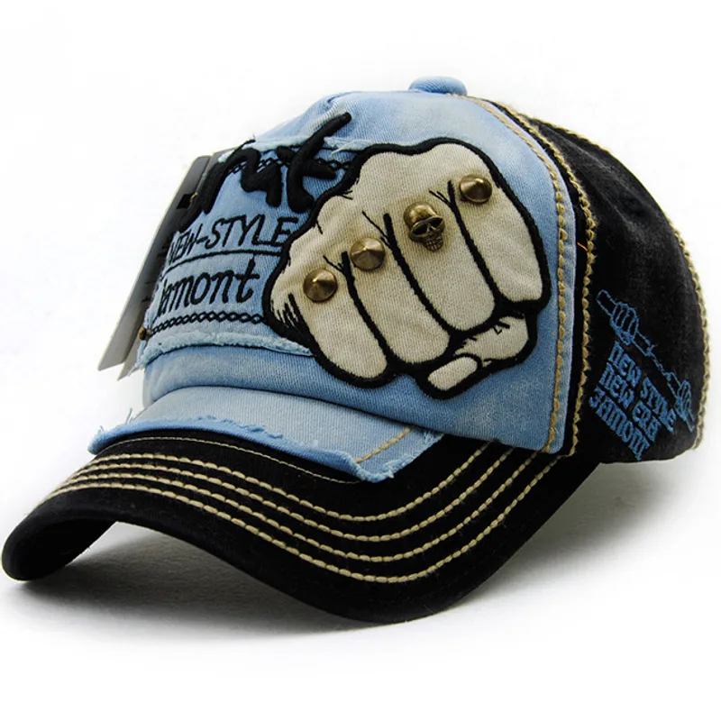 Fist Baseball Rivets Casual