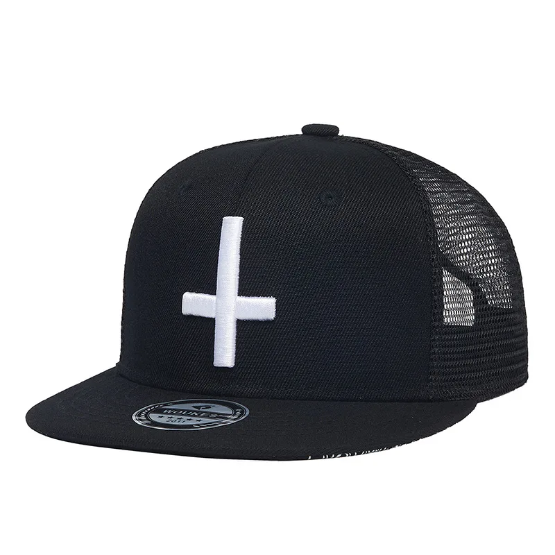 Hip Hop Hat Mesh Cap Street Wild Cross Embroidered Baseball
