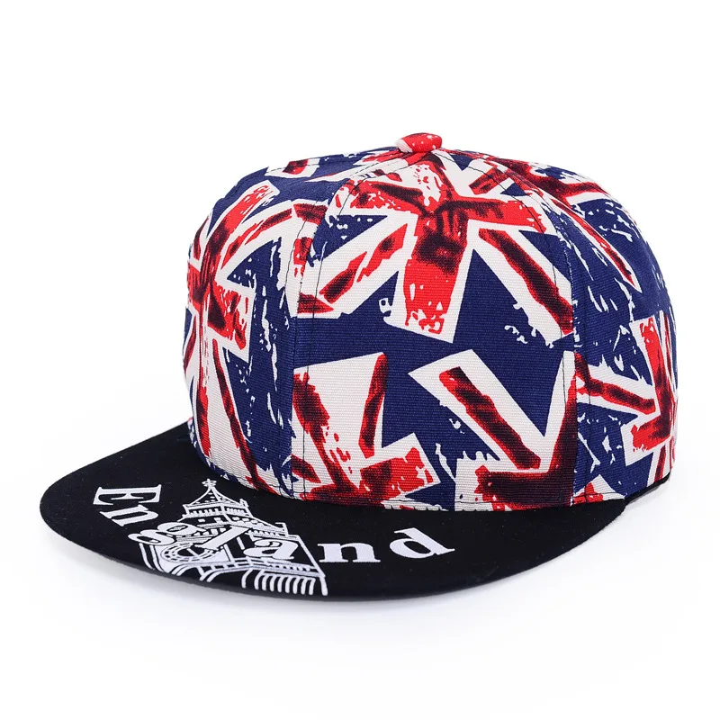 Women's Pozi-British Flag Flat-brim Sun Hat