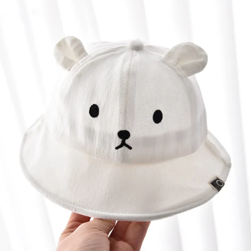 Cute Korean Style Baby Bucket Hat Pure Cotton