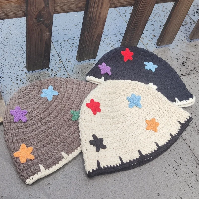 Dopamine XINGX Handmade Crochet Cotton Bucket Hat