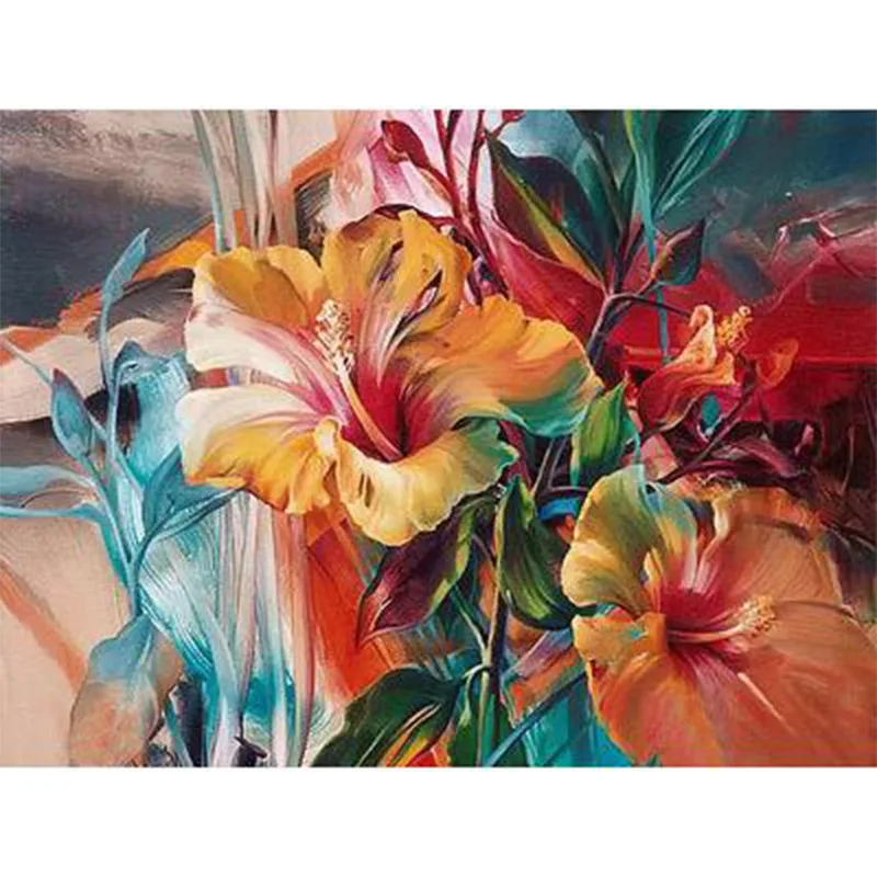 DIY Digital Oil Painting Natural Landscape Flower Painting