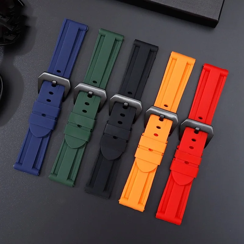 Solid Silicone Sea Camouflage Men's Rubber Strap Accessories