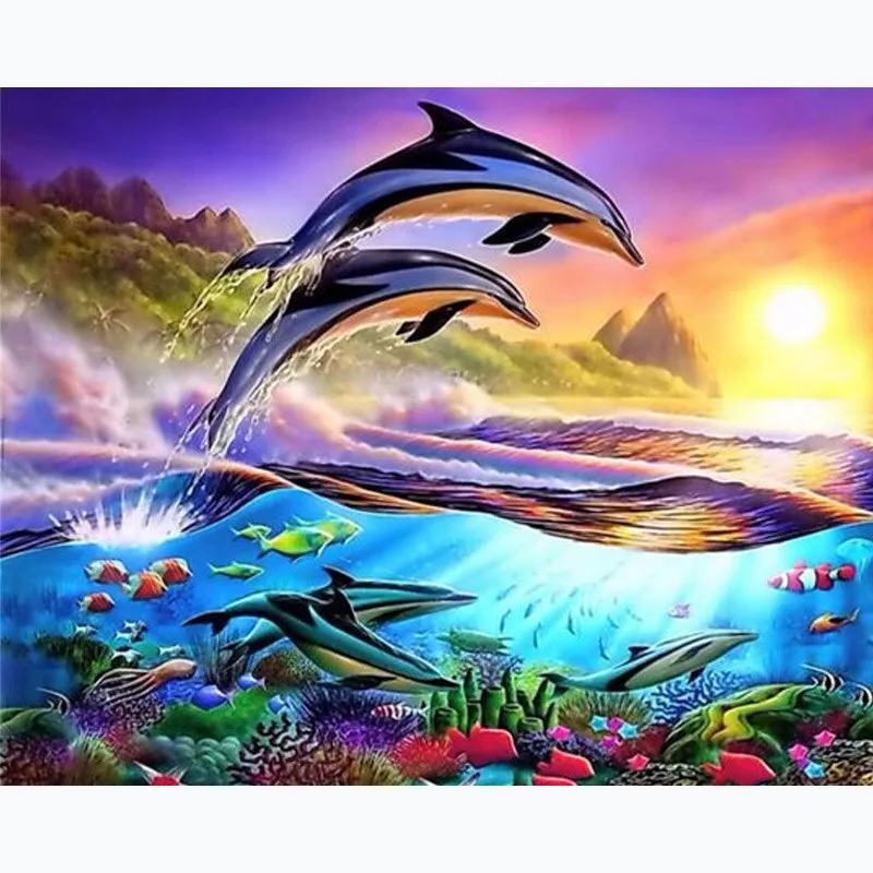 Dolphin Theme Diamond Painting