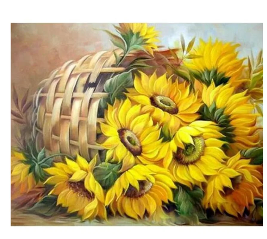 Fallen Flower Basket - Painting By Numbers Kits