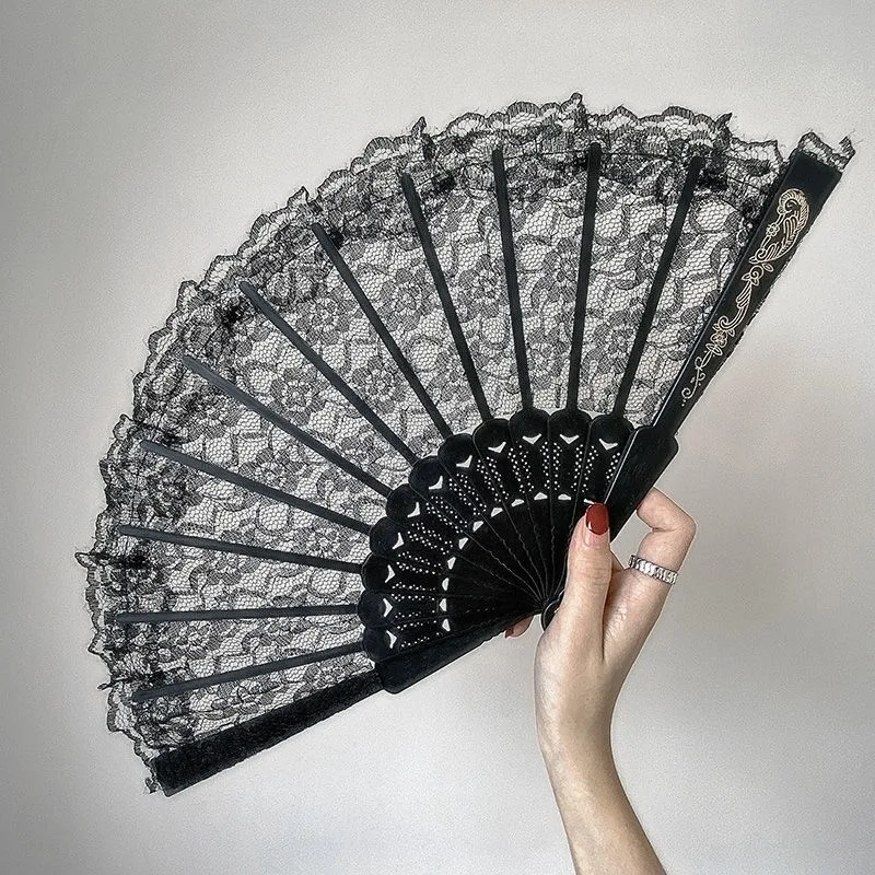 Art Craft Gift Wedding And Party Decoration Hollow Lace Folding Fan