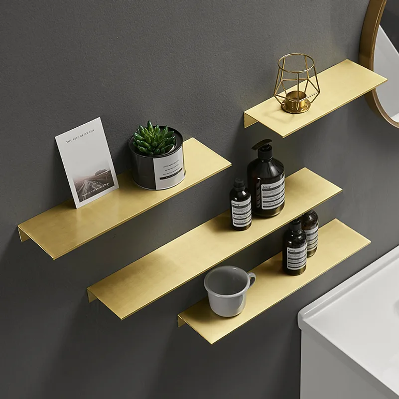 Shower Rack And Wall Mirror Front Cosmetic Storage