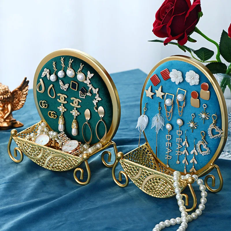 Golden Jewelry High-end Jewelry Necklace Bracelet Luxury Pendant Home Earring Display Storage Rack