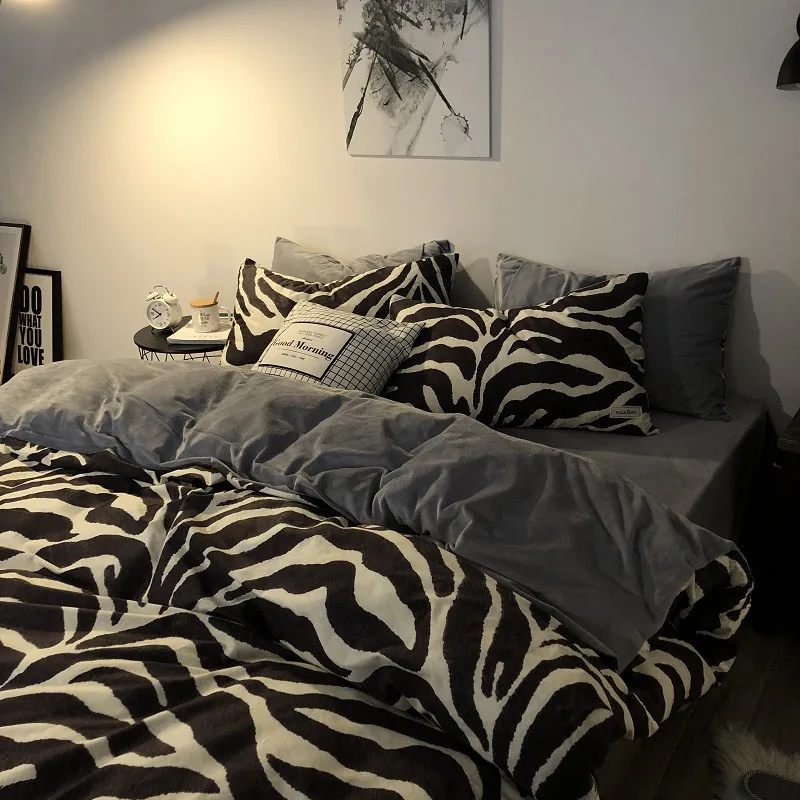 Fashion Student Sheet Set Blanket Cover Bedding 4-piece Set