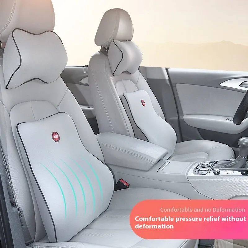 Automotive Headrest Seat Memory Foam Waist Cushion