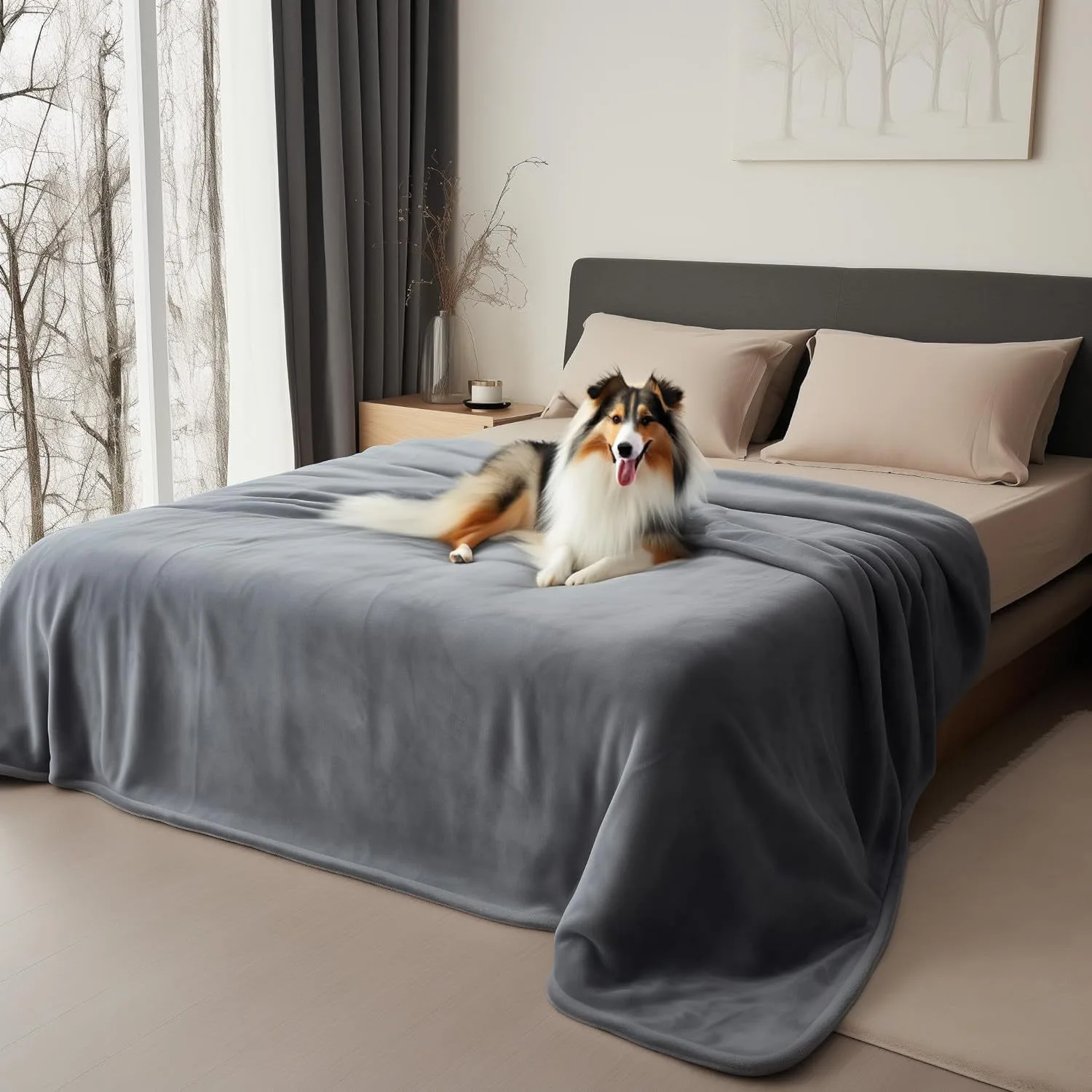 Double-sided Flannel Blanket Pet Blanket Couple Waterproof Supplies