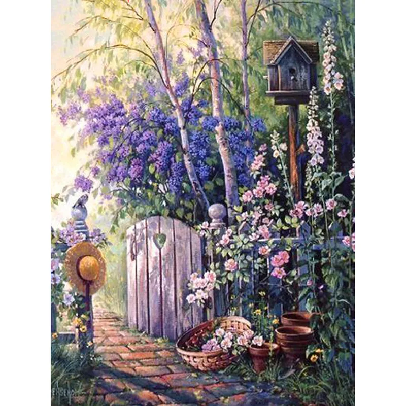 Landscape Diamond Cross Stitch Picture Diamond Embroidery Full Set