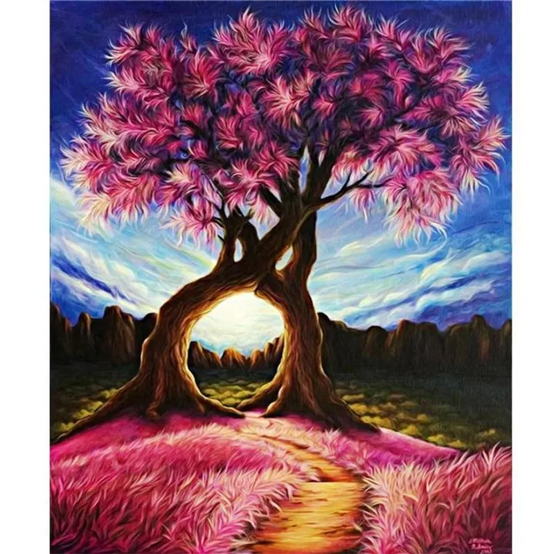 5D Diamond Painting - Rosa baum