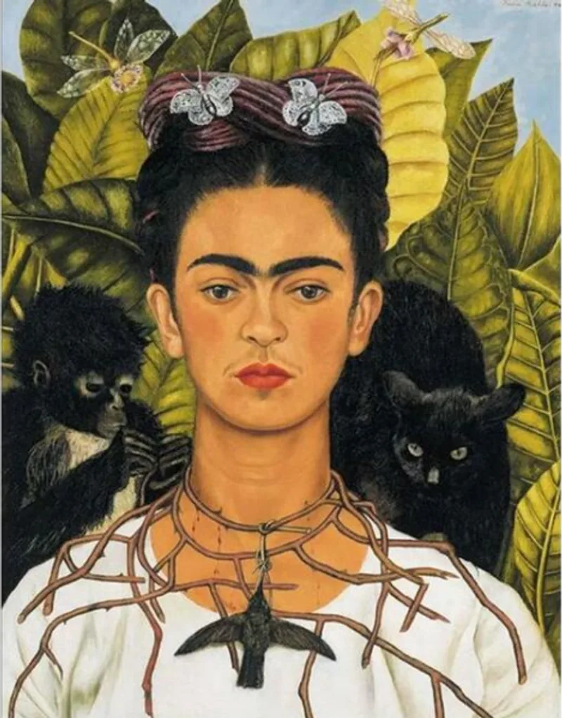 Self Portrait With Necklace Of Thorns, DIY Painting By Numbers Kit