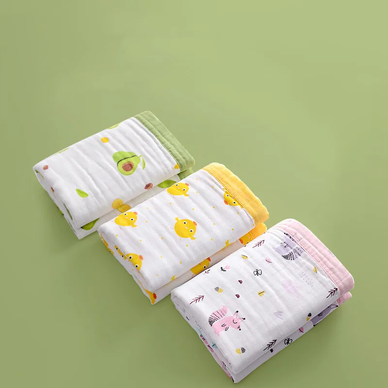 Baby Bath Towel Pure Cotton Gauze Super Soft Absorbent Blanket