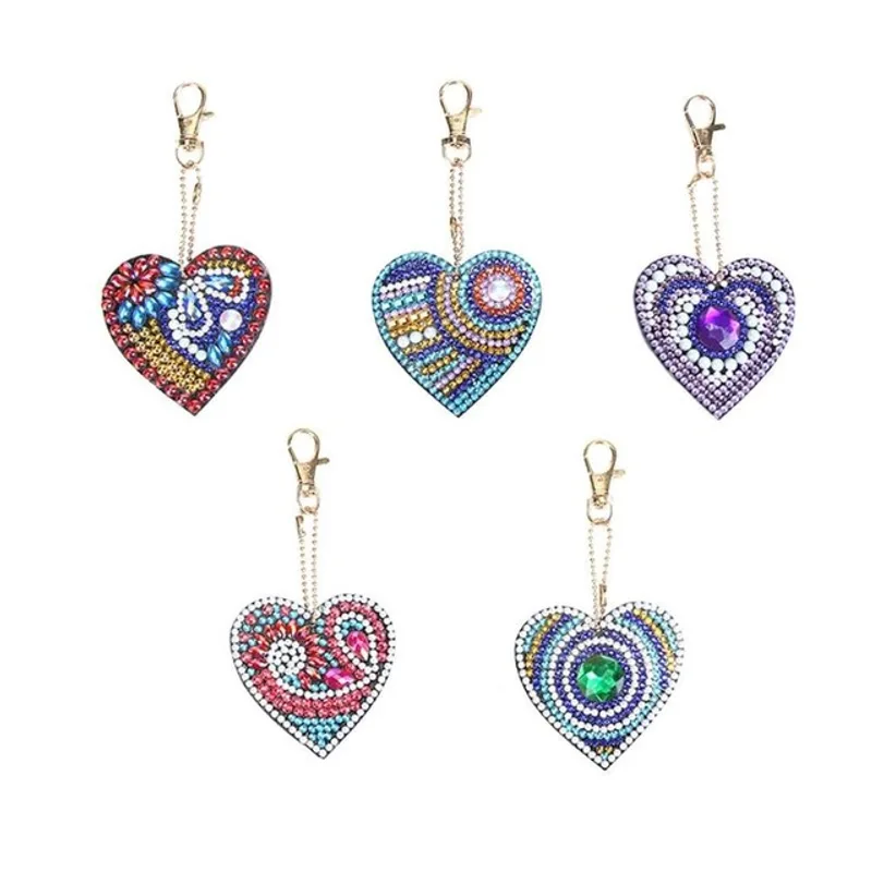Special Shaped Diamond Christmas Keychain DIY Kit