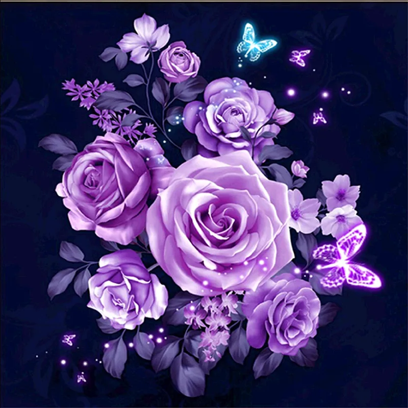 Diamond Painting Mosaic Rose Full Embroidery Kit