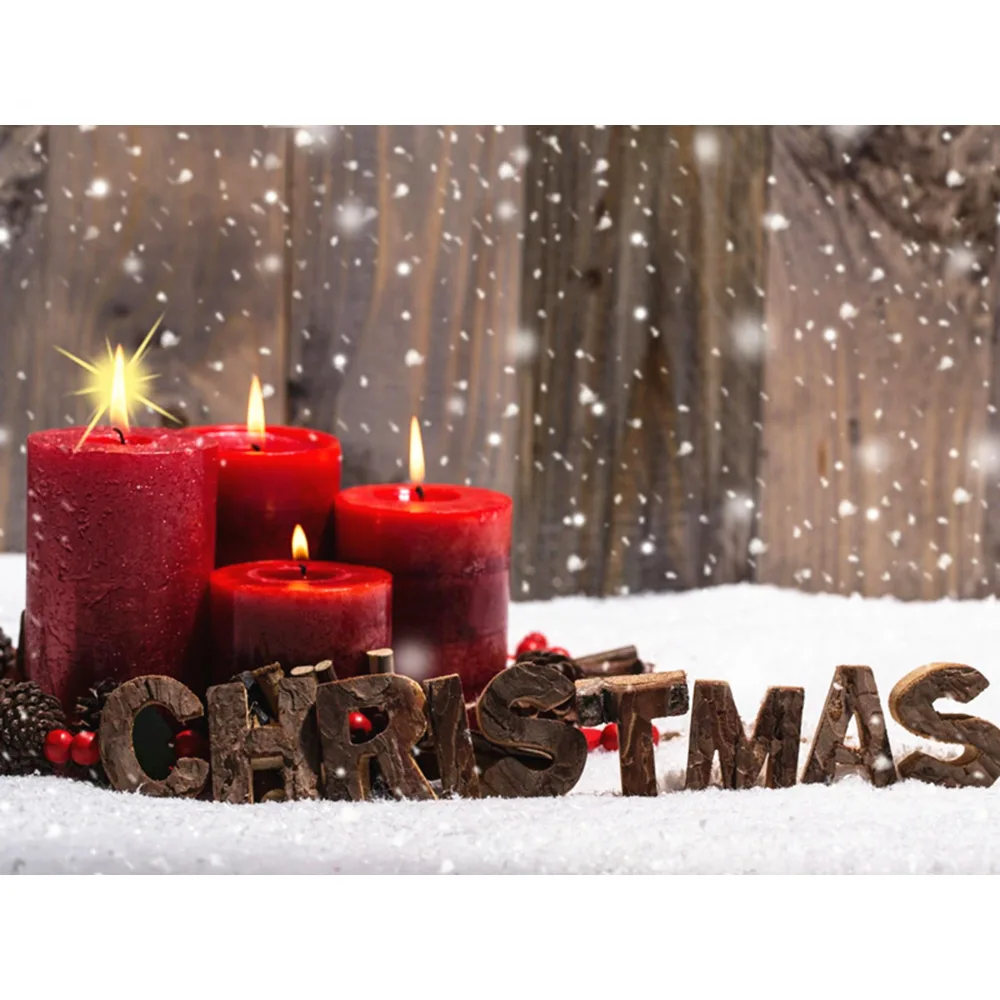 Diamond Painting Christmas Candle Set Embroidery