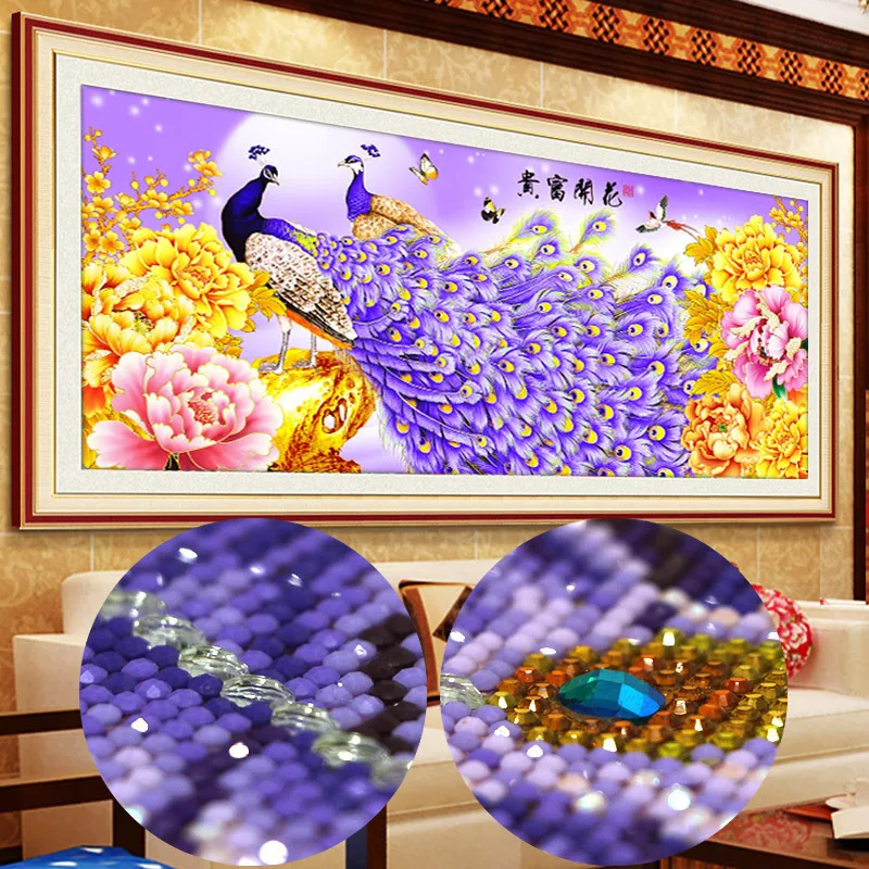 Diamond Painting Peacock Living Room New Full Diamond