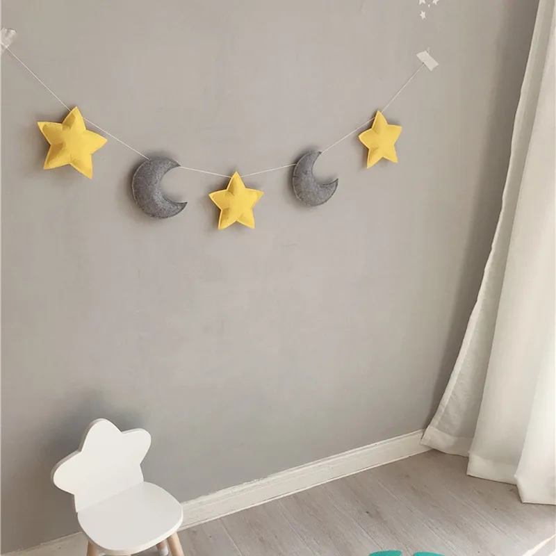 Ins Nordic style star moon decoration