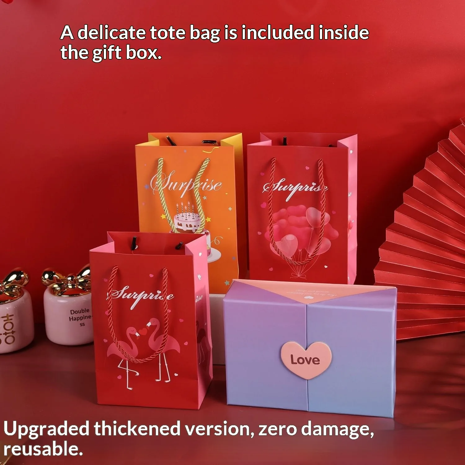 Valentines Day Surprise Pop-up Red Envelope Box With A Ceremonial Feel Birthday Gift Box
