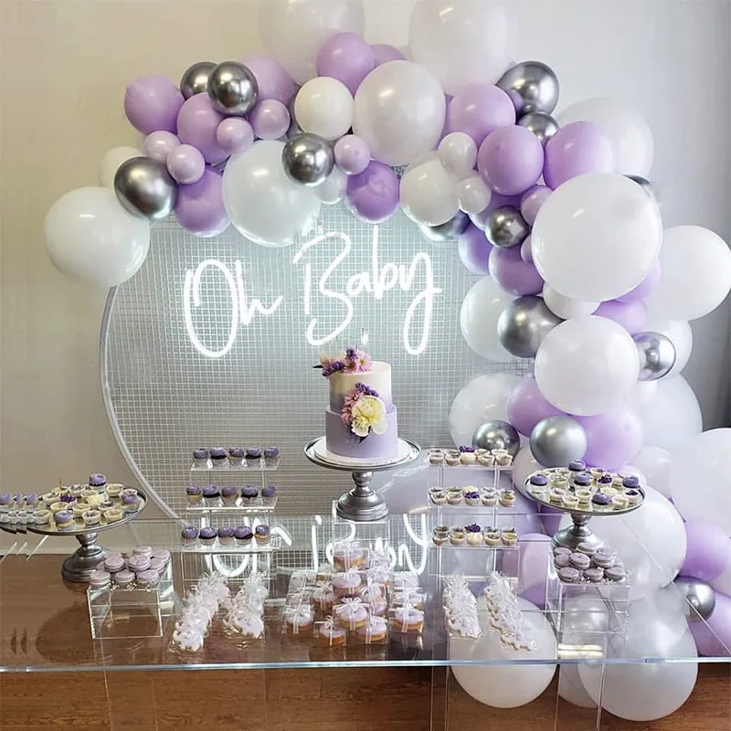 Macaron Purple Decoration Balloon Set