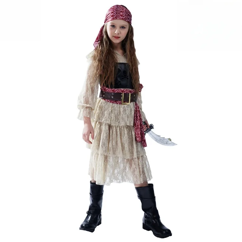 Lace Pirate Skirt Girl Pirate Cos Party Costume Pirate Costumes