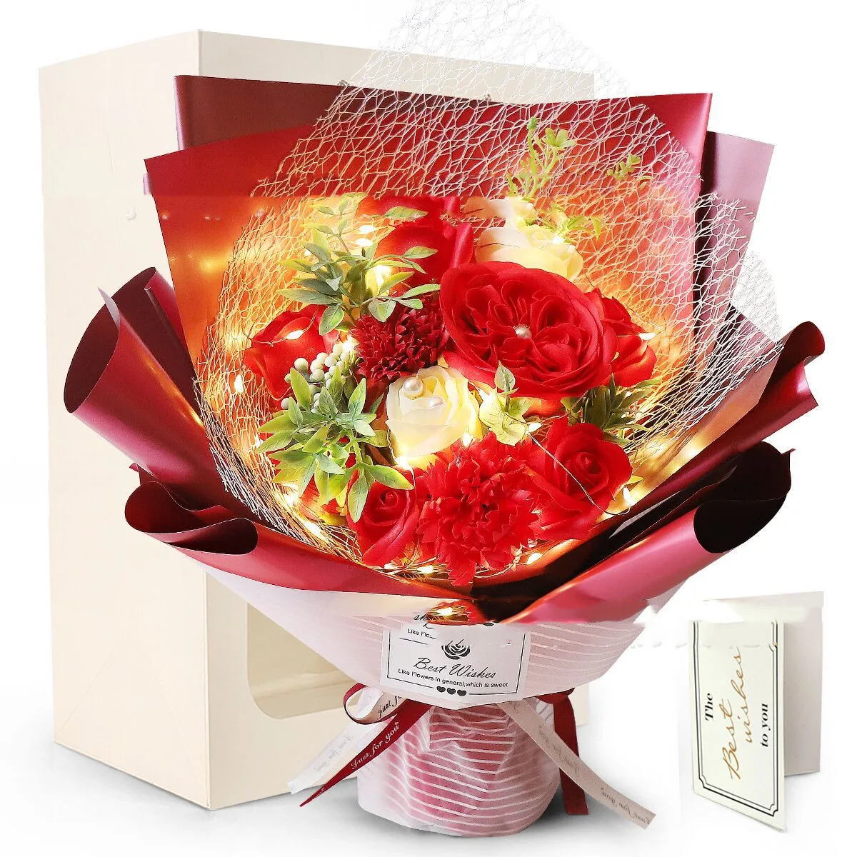 520 Creative Soap Flower Bouquet Gift Carnation Rose