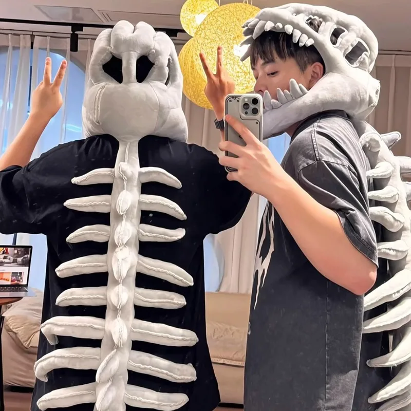 Dinosaur Skeleton Plush Toy Skeleton Headgear Toy