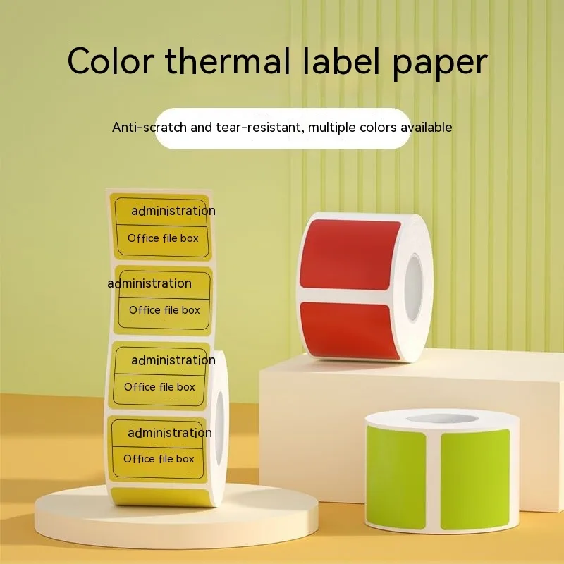 Three-proof Thermal Paper Sticker Waterproof Color Label Printing Paper