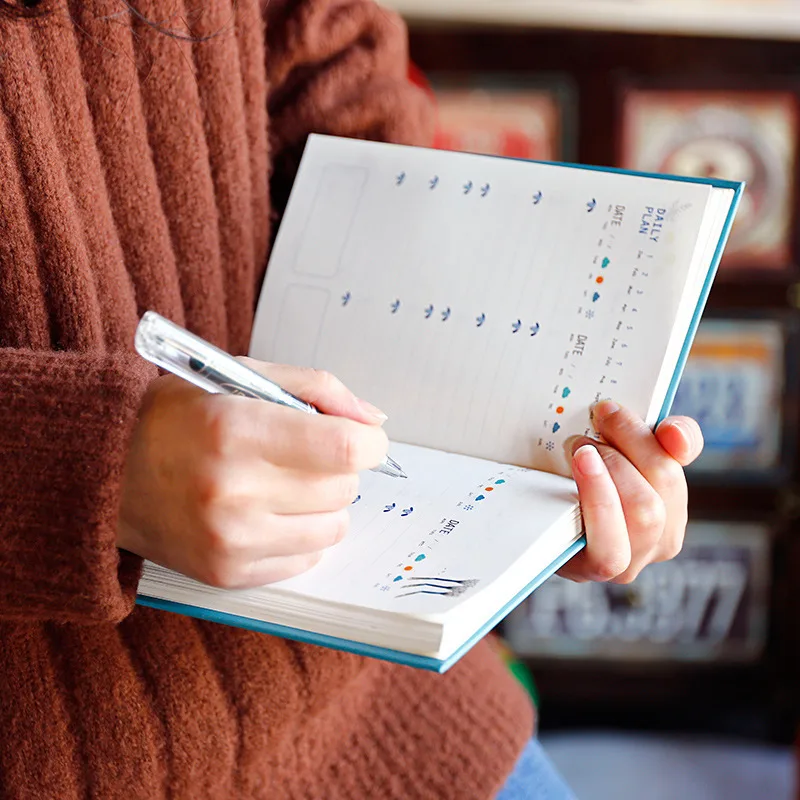 Creative Cartoon Paper Diary Efficiency Manual