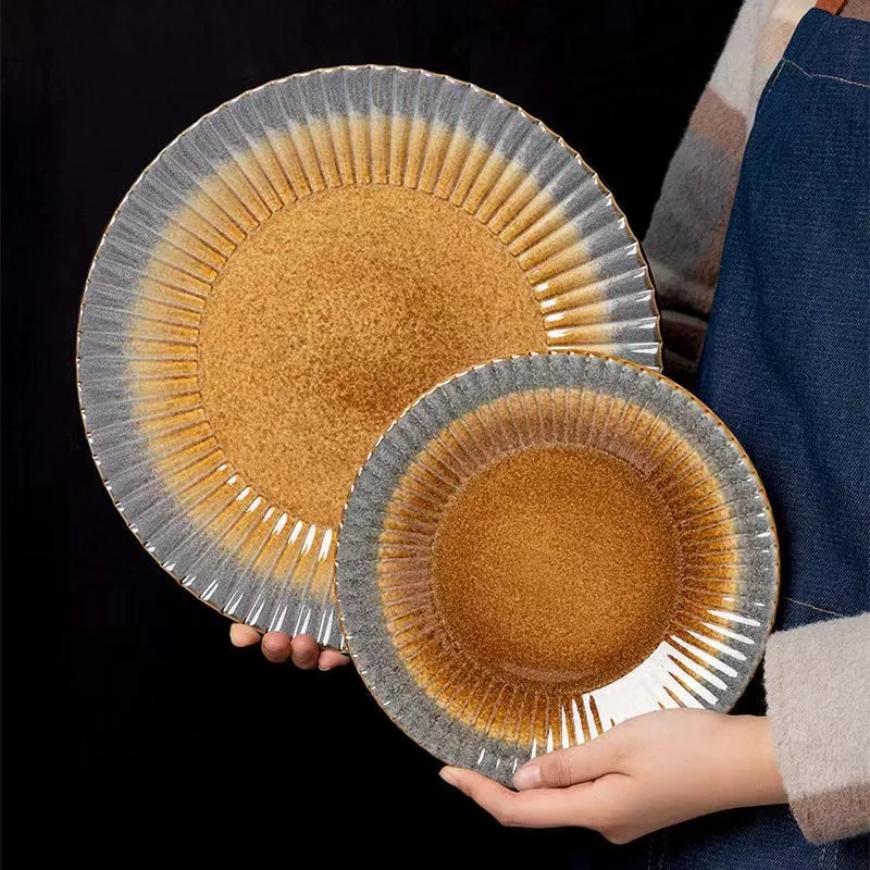 Home Fashion Simple Retro Steak Western Plate