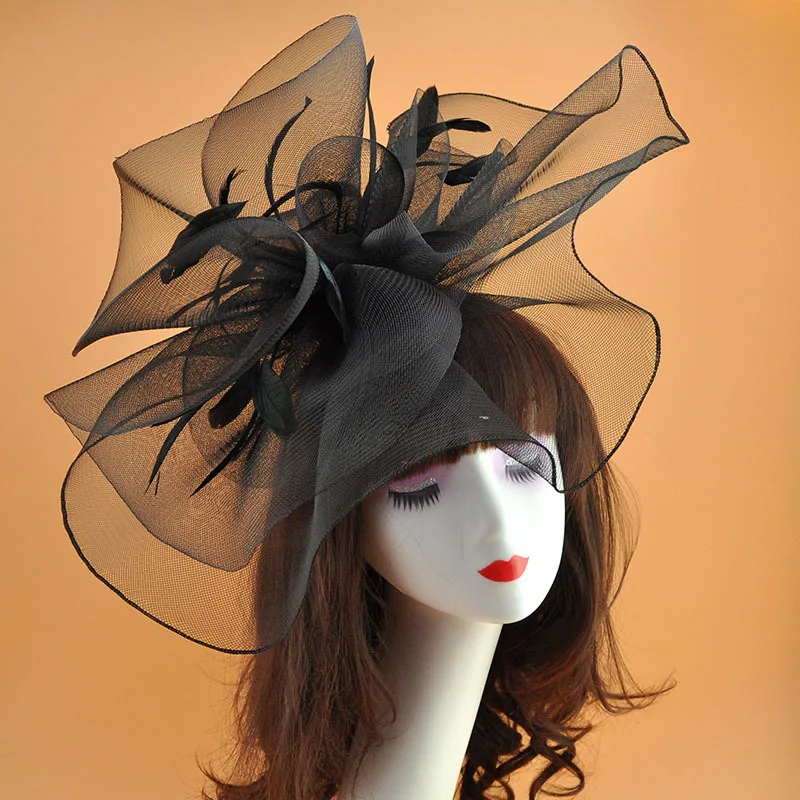 Women's Fashion Vintage Mesh Feather Headwear