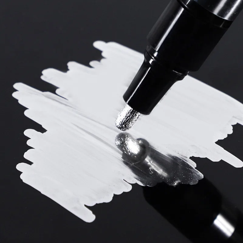 Mirror Pen Reflective Paint Metal Pen Chrome Plated Silver Marker Pen