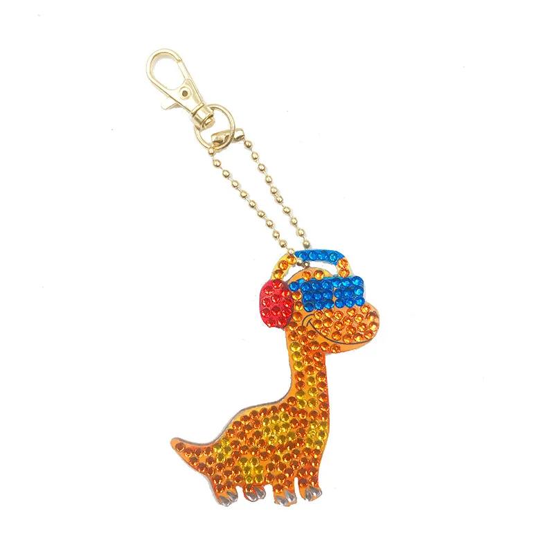 Keychain Shaped Diamond Drawing Cartoon