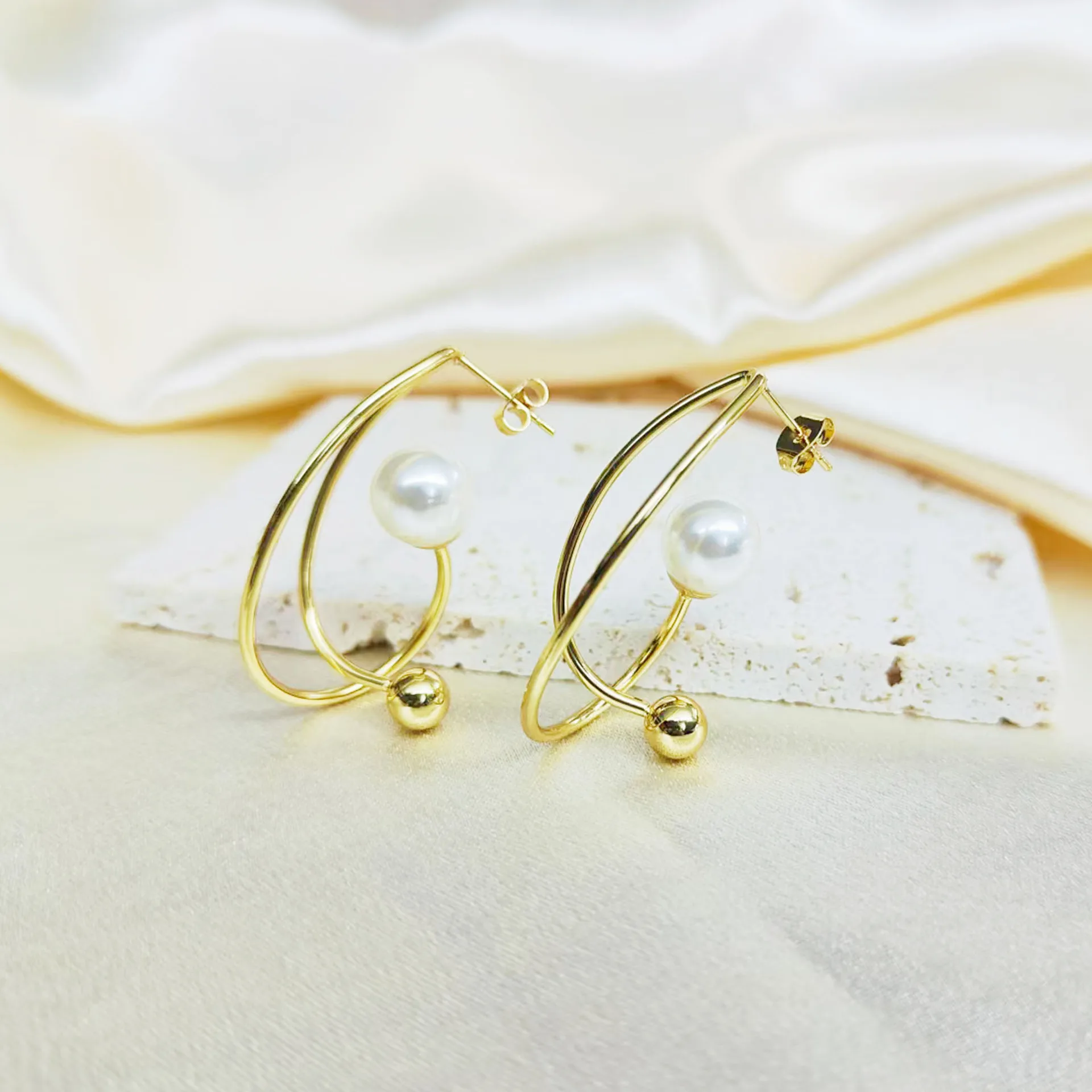Stainless Steel Cool Ins French Fashion Earrings