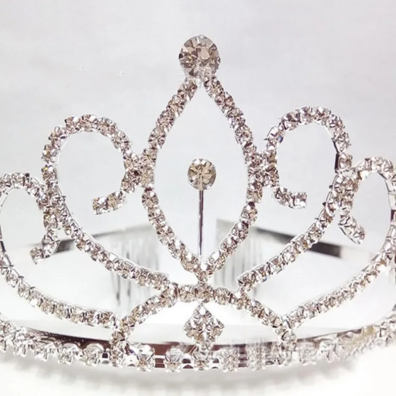 Korean bride crown diamond wedding jewelry chain claw crown classic hair headdress