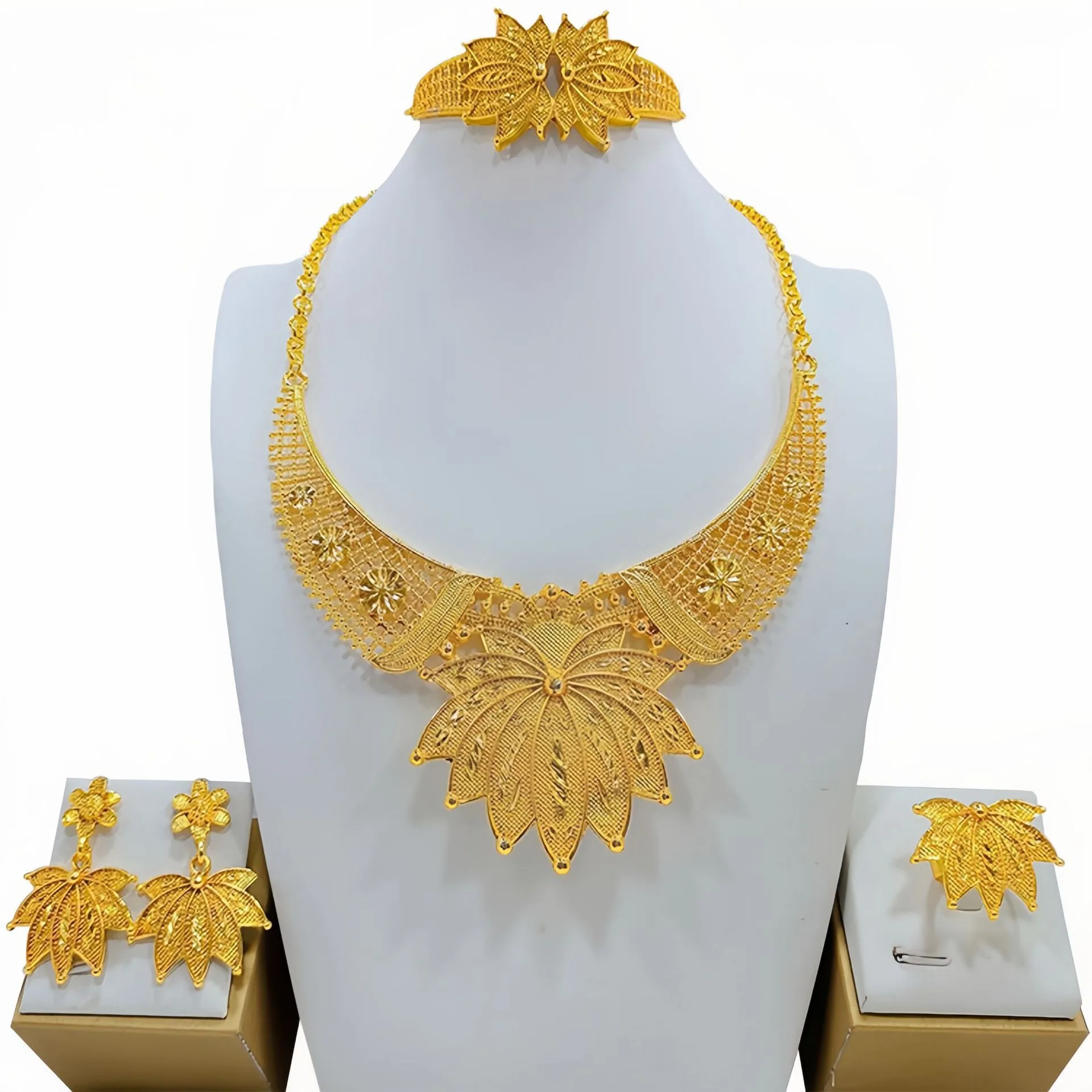Women's Fashion All-match Jewelry Mirror Jewelry Suit