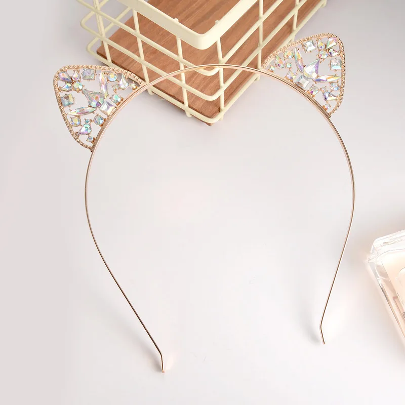 Alloy Spot Drill Rabbit Ears Hair Hoop Headdress