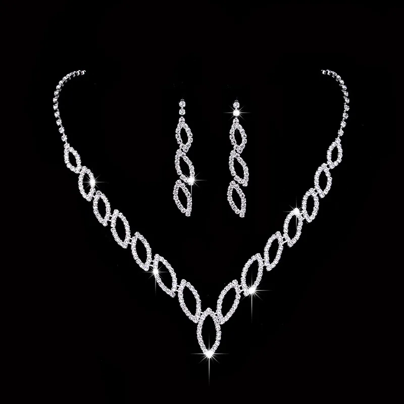 Wedding Photography Jewelry Classic Kiss EARRINGS NECKLACE BRIDAL Suit 451 Factory Direct Sales