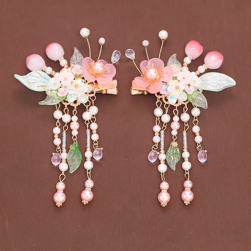 Headdress Hair Plug Fringed Hairpin Full Set Step Rock