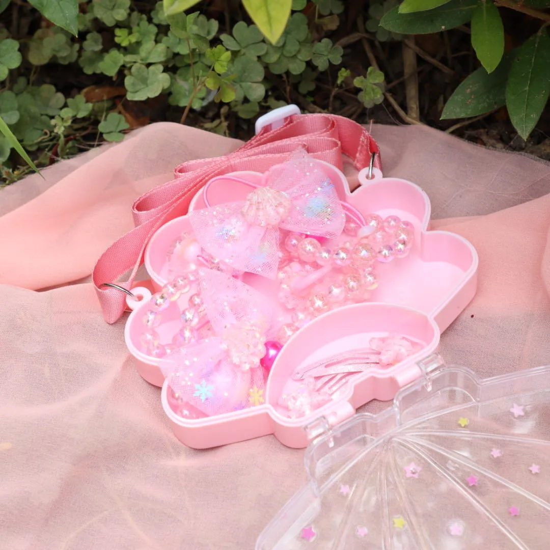 Children's Necklace Bracelet Hairpin Ring Set Decoration Combination